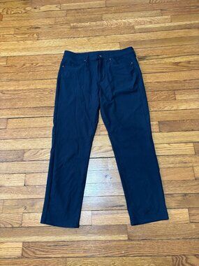 American Eagle Mens Slim Fit Tech Chino Pants Size 31x27 (tag 31x30) Navy Blue